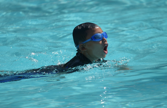 Arm pull movement in breaststroke for propulsion                                                                        