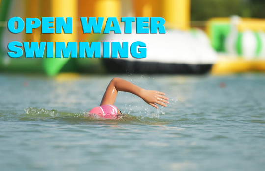 Swimmer performing flutter kick with feet moving up and down from the hip                                                                        